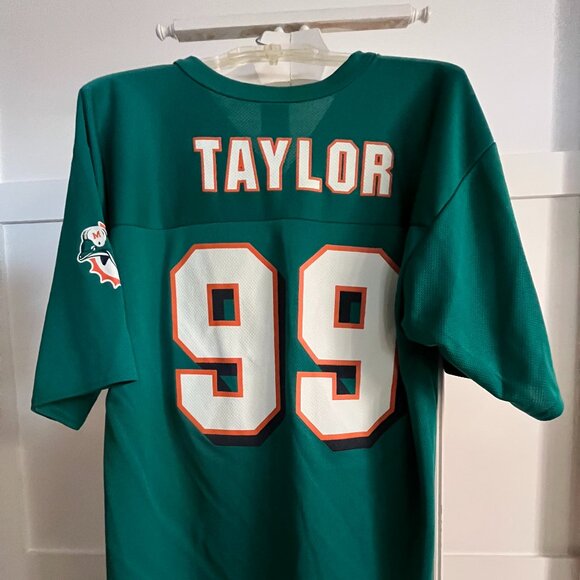 EUC NFL Miami Dolphins #99 Jason Taylor in Aqua (L) - Picture 1 of 4